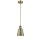 Addison Mini Pendant shown in the Antique Brass finish with a Antique Brass shade