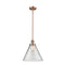 Cone Mini Pendant shown in the Antique Copper finish with a Clear shade