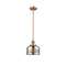 Bell Mini Pendant shown in the Antique Copper finish with a Silver Plated Mercury shade