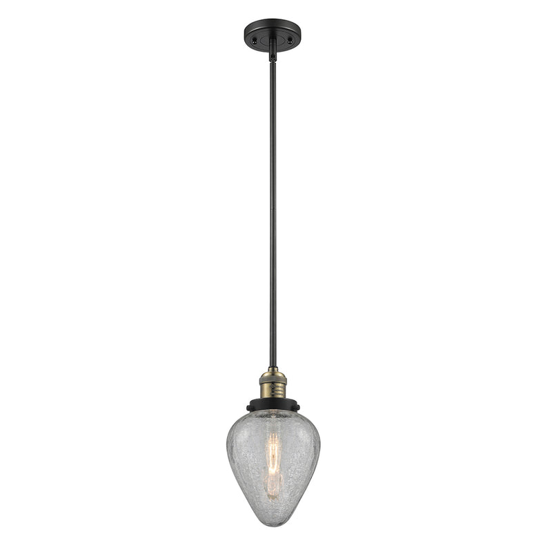 Innovations Lighting Geneseo 1 Light Mini Pendant part of the Franklin Restoration Collection 201S-BAB-G165