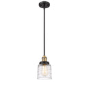 Innovations Lighting Small Bell 1 Light Mini Pendant part of the Franklin Restoration Collection 201S-BAB-G513