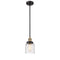 Innovations Lighting Small Bell 1 Light Mini Pendant part of the Franklin Restoration Collection 201S-BAB-G513