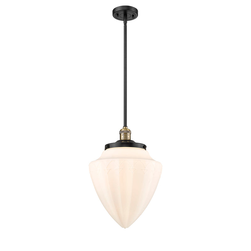 Innovations Lighting Large Bullet 1 Light Mini Pendant part of the Franklin Restoration Collection 201S-BAB-G661-12