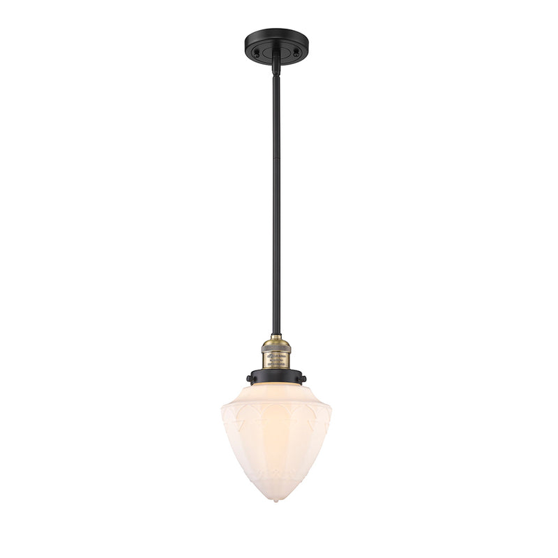 Innovations Lighting Small Bullet 1 Light Mini Pendant part of the Franklin Restoration Collection 201S-BAB-G661-7