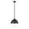 Hampden Pendant shown in the Matte Black finish with a Clear shade