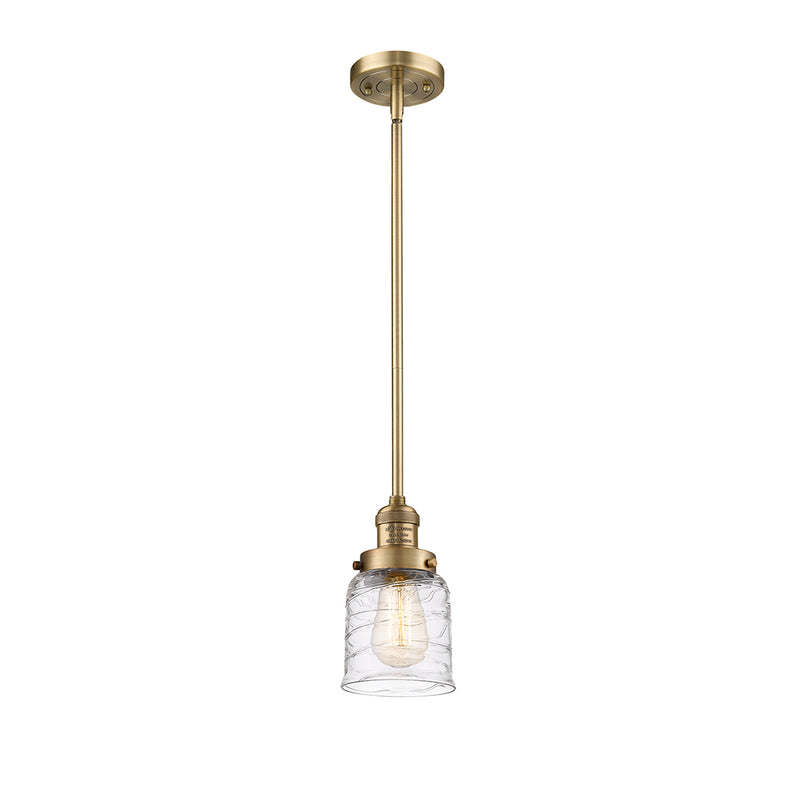 Innovations Lighting Small Bell 1 Light Mini Pendant part of the Franklin Restoration Collection 201S-BB-G513