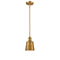 Addison Mini Pendant shown in the Brushed Brass finish with a Brushed Brass shade