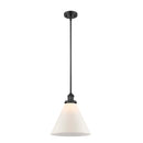 Cone Mini Pendant shown in the Matte Black finish with a Matte White shade