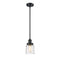 Innovations Lighting Small Bell 1 Light Mini Pendant part of the Franklin Restoration Collection 201S-BK-G513