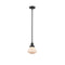 Olean Mini Pendant shown in the Oil Rubbed Bronze finish with a Matte White shade