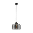 Bell Mini Pendant shown in the Oil Rubbed Bronze finish with a Plated Smoke shade