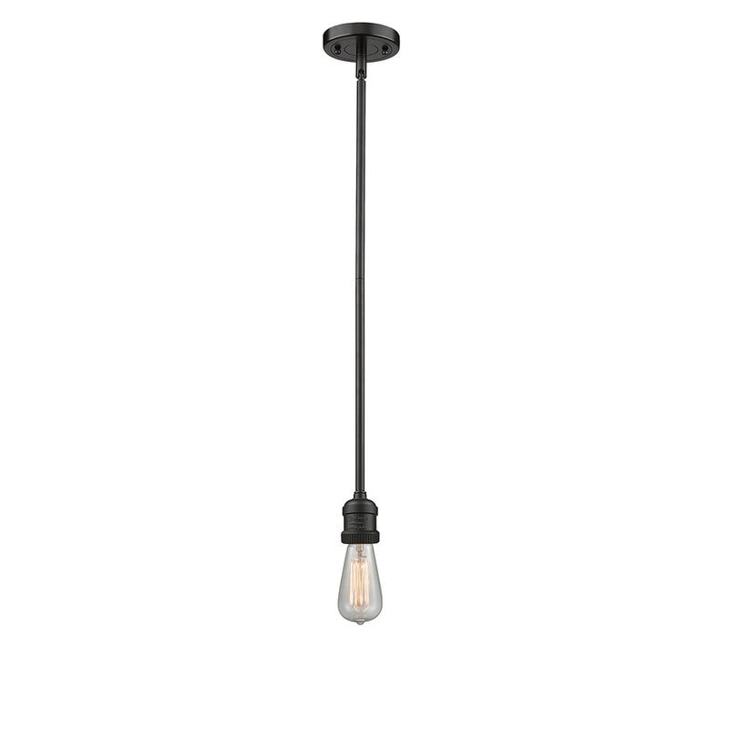 Bare Bulb Mini Pendant shown in the Oil Rubbed Bronze finish