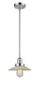 Innovations Lighting Halophane 1-100 watt 10 inch Polished Chrome Mini Pendant with Halophane glass and Solid Brass Hang Straight Swivel 201SPCG2