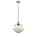 Oxford Mini Pendant shown in the Polished Chrome finish with a Matte White shade