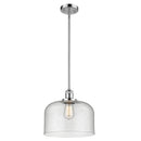 Bell Mini Pendant shown in the Polished Chrome finish with a Seedy shade