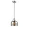 Bell Mini Pendant shown in the Polished Chrome finish with a Silver Plated Mercury shade