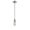 Bare Bulb Mini Pendant shown in the Polished Chrome finish