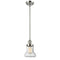 Bellmont Mini Pendant shown in the Polished Nickel finish with a Seedy shade
