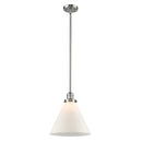 Cone Mini Pendant shown in the Polished Nickel finish with a Matte White shade