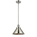 Briarcliff Mini Pendant shown in the Polished Nickel finish with a Polished Nickel shade