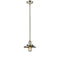 Railroad Mini Pendant shown in the Polished Nickel finish with a Polished Nickel shade
