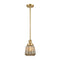 Chatham Mini Pendant shown in the Satin Gold finish with a Mercury shade