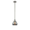 Fulton Mini Pendant shown in the Brushed Satin Nickel finish with a Plated Smoke shade