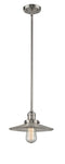 Innovations Lighting Halophane 1-100 watt 10 inch Brushed Satin Nickel Mini Pendant with Halophane glass and Solid Brass Hang Straight Swivel 201SSNG2