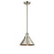 Briarcliff Mini Pendant shown in the Brushed Satin Nickel finish with a Brushed Satin Nickel shade