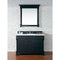 James Martin Brookfield 48" Antique Black Single Vanity with 3 cm Classic White Quartz Top 147-114-5236-3CLW