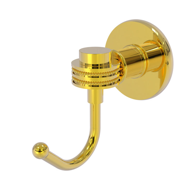 Allied Brass Continental Collection Robe Hook with Dotted Accents 2020D-PB