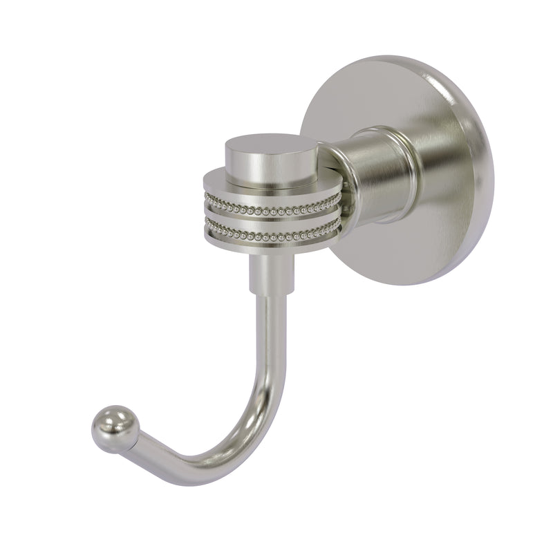 Allied Brass Continental Collection Robe Hook with Dotted Accents 2020D-SN