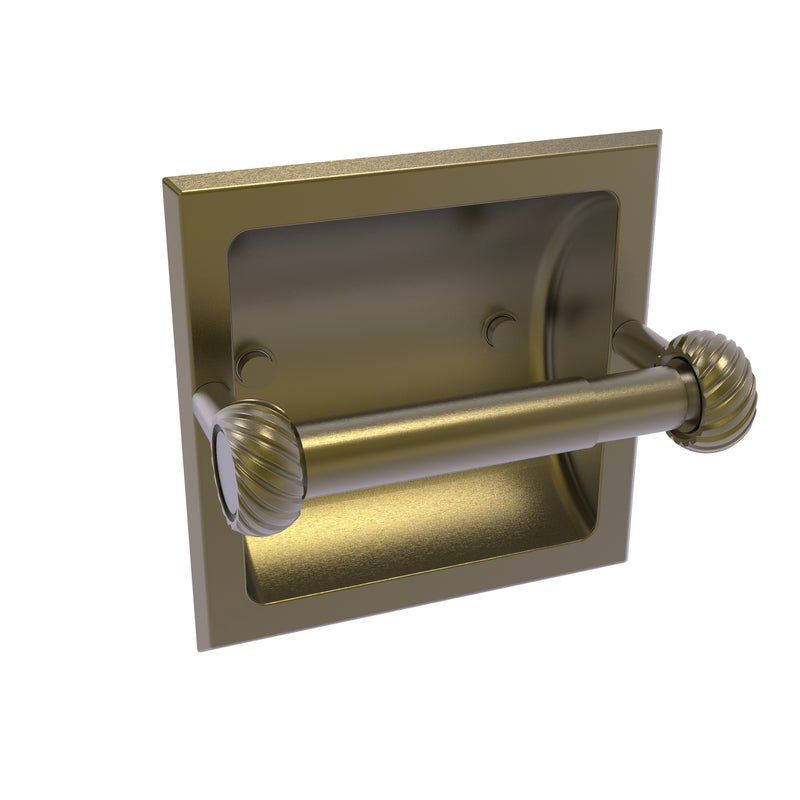 Allied Brass Continental Collection Recessed Toilet Tissue Holder with Twisted Accents 2024-CT-ABR