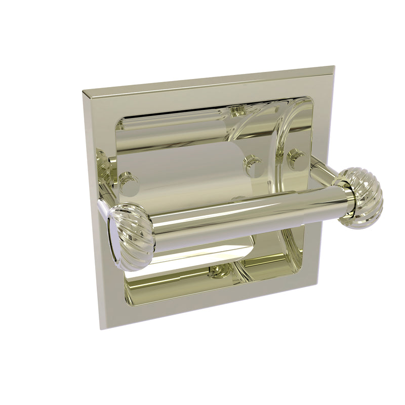 Allied Brass Continental Collection Recessed Toilet Tissue Holder with Twisted Accents 2024-CT-PNI