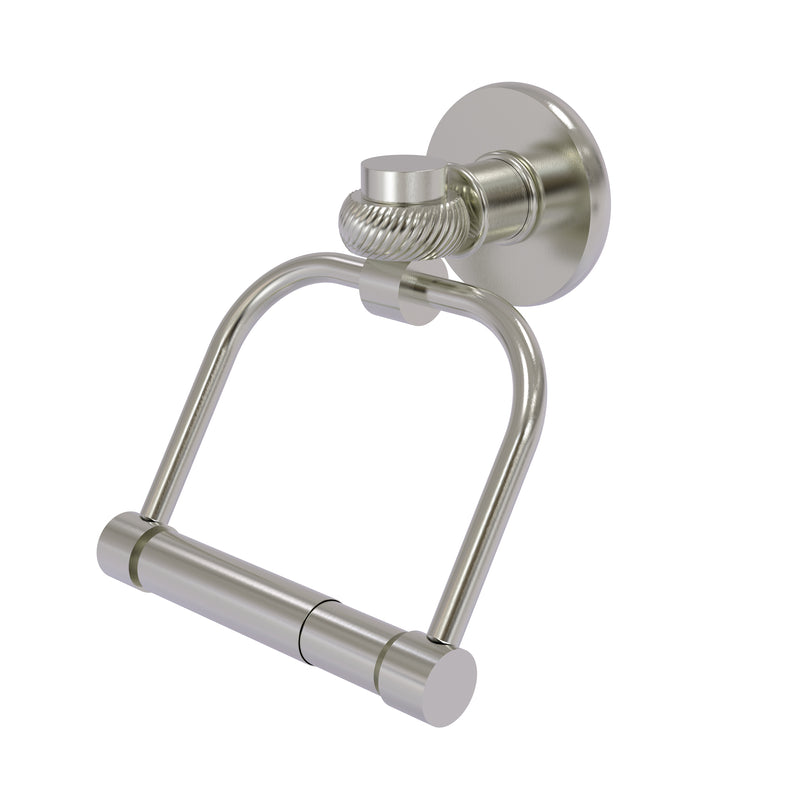 Allied Brass Continental Collection 2 Post Toilet Tissue Holder with Twisted Accents 2024T-SN