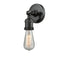 Bare Bulb Sconce shown in the Matte Black finish