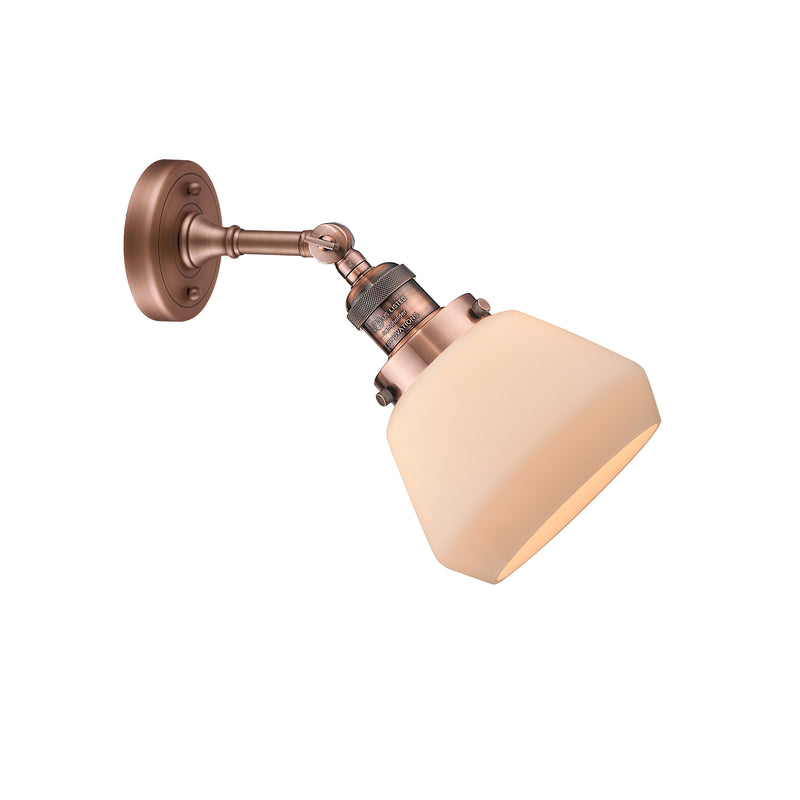 Innovations Lighting Fulton 1 Light Sconce Part Of The Franklin Restoration Collection 203-AC-G171