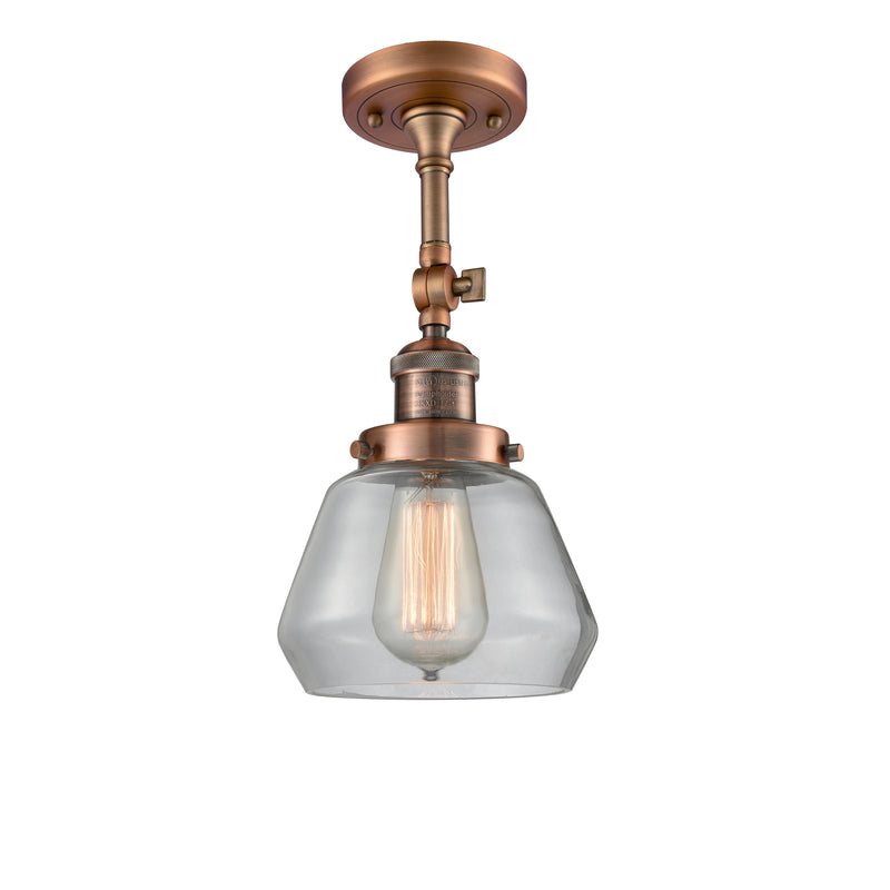 Innovations Lighting Fulton 1 Light Sconce Part Of The Franklin Restoration Collection 203-AC-G172