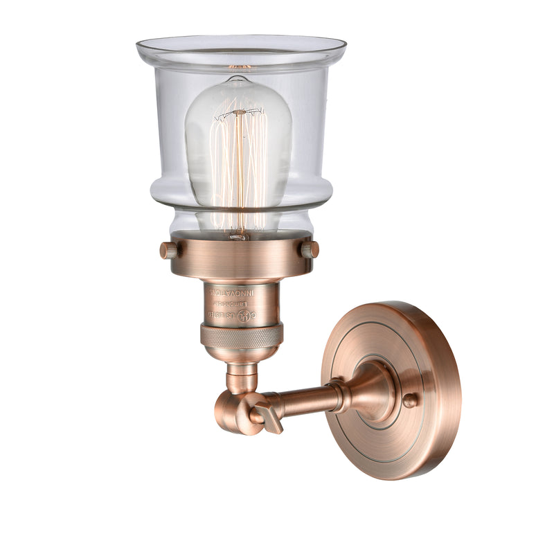 Innovations Lighting Small Canton 1 Light Sconce Part Of The Franklin Restoration Collection 203-AC-G182S