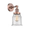 Canton Sconce shown in the Antique Copper finish with a Seedy shade