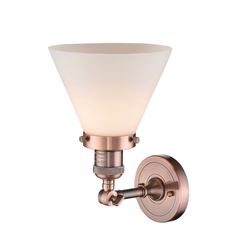 Innovations Lighting Large Cone 1 Light Sconce Part Of The Franklin Restoration Collection 203-AC-G41-LED