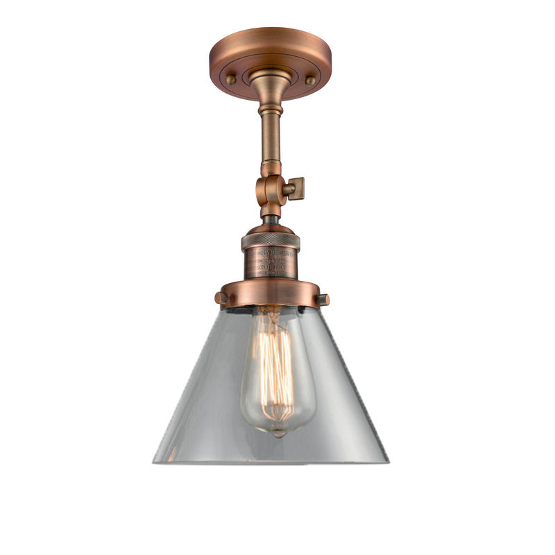 Innovations Lighting Large Cone 1 Light Sconce Part Of The Franklin Restoration Collection 203-AC-G42