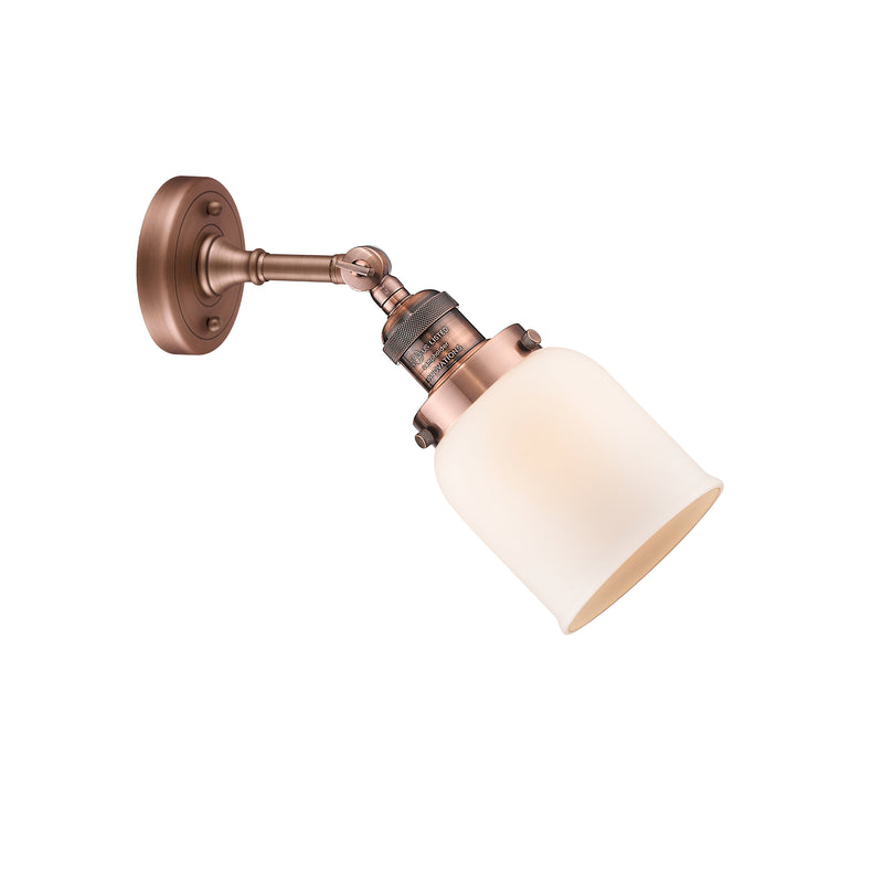 Innovations Lighting Small Bell 1 Light Sconce Part Of The Franklin Restoration Collection 203-AC-G51