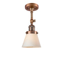 Innovations Lighting Small Cone 1 Light Sconce Part Of The Franklin Restoration Collection 203-AC-G61-LED