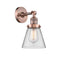 Cone Sconce shown in the Antique Copper finish with a Clear shade