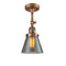 Innovations Lighting Small Cone 1 Light Sconce Part Of The Franklin Restoration Collection 203-AC-G63