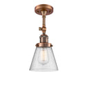 Innovations Lighting Small Cone 1 Light Sconce Part Of The Franklin Restoration Collection 203-AC-G64