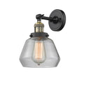 Fulton Sconce shown in the Black Antique Brass finish with a Clear shade