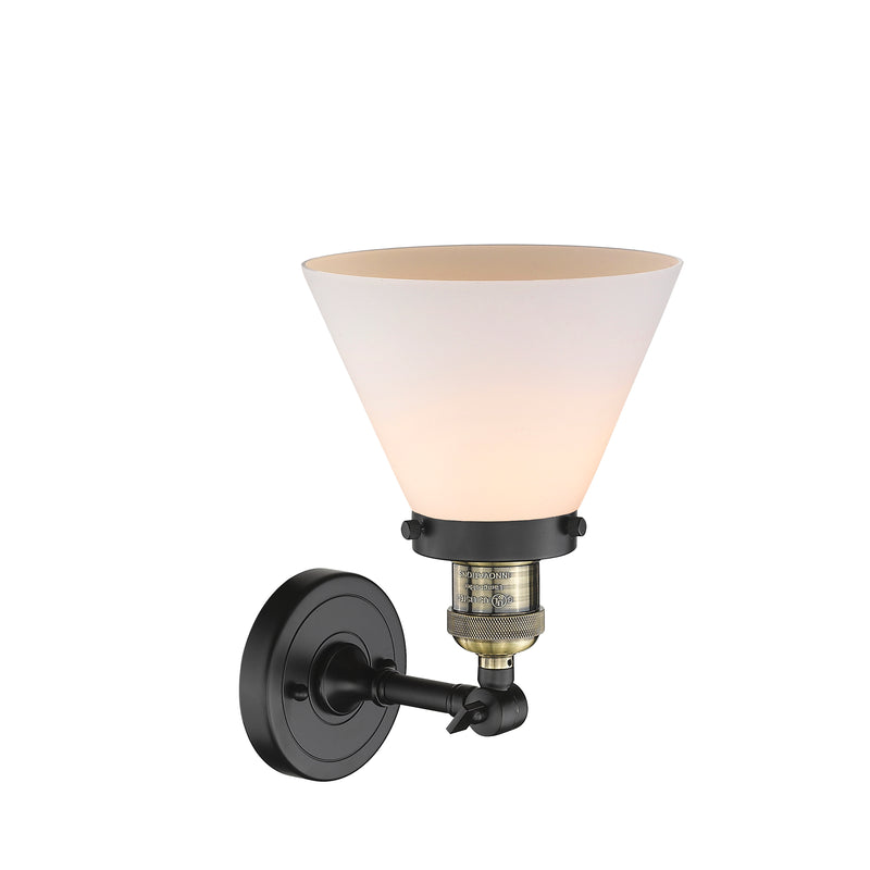 Innovations Lighting Large Cone 1 Light Sconce Part Of The Franklin Restoration Collection 203-BAB-G41-LED