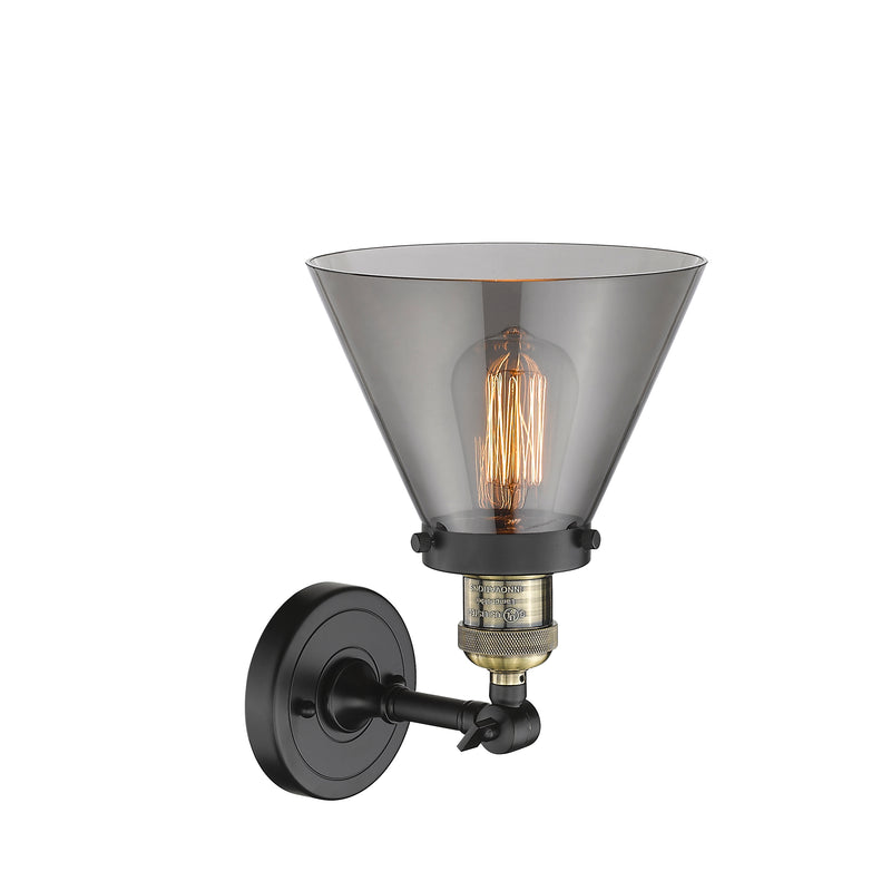 Innovations Lighting Large Cone 1 Light Sconce Part Of The Franklin Restoration Collection 203-BAB-G43-LED